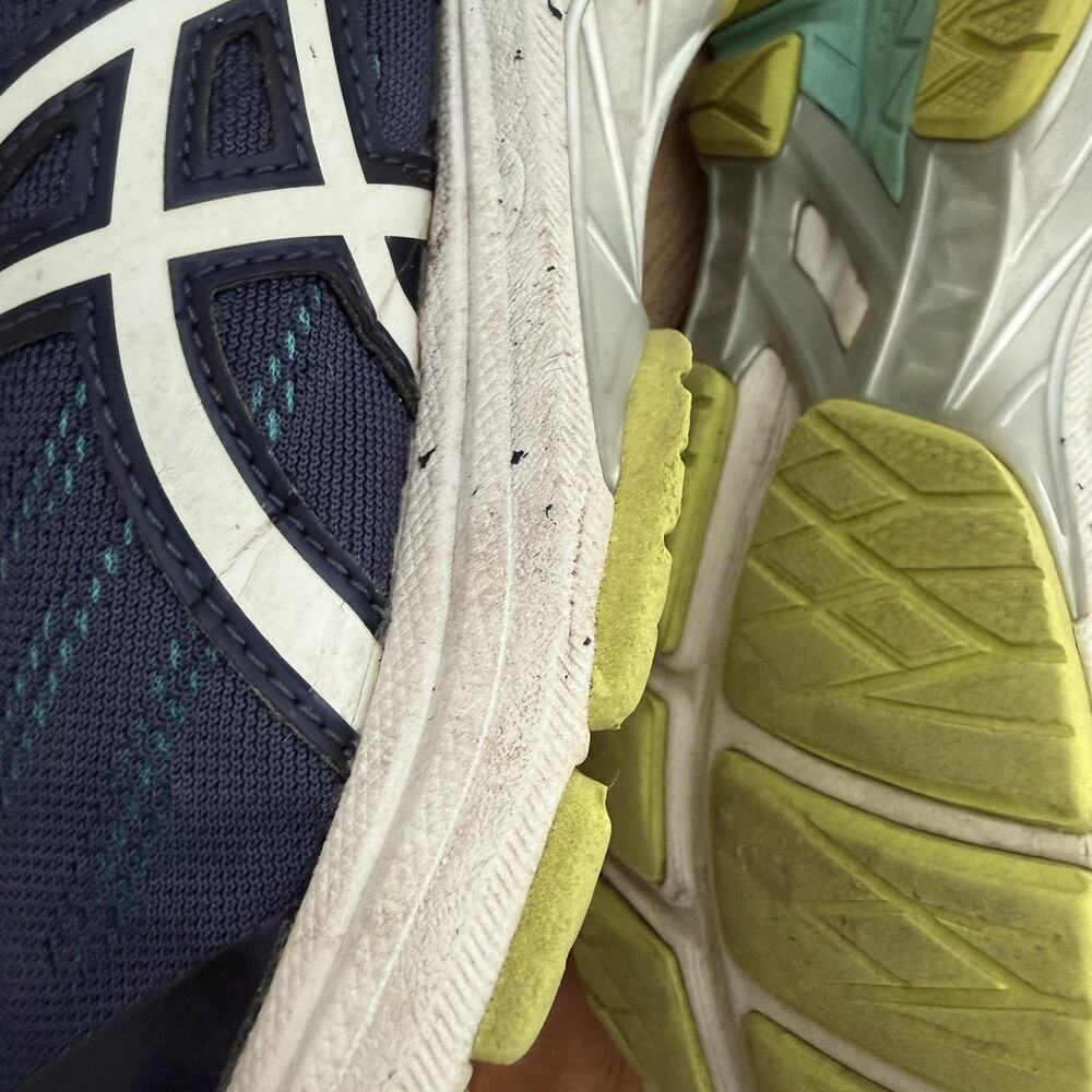 ASICS Running Shoes Womens Size‎ 7 Navy Teal Gel DuoMax AHAR Guidance Line T6A8N - Picture 8 of 16